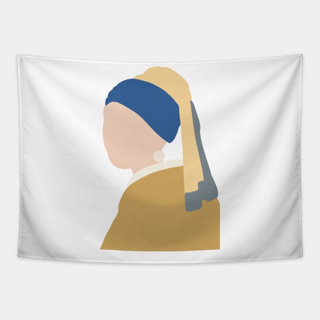 Girl with the pearl earring Tapestry by Deelara