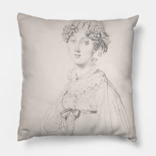 Lady Mary Cavendish-Bentinck by Jean-Auguste-Dominique Ingres Pillow