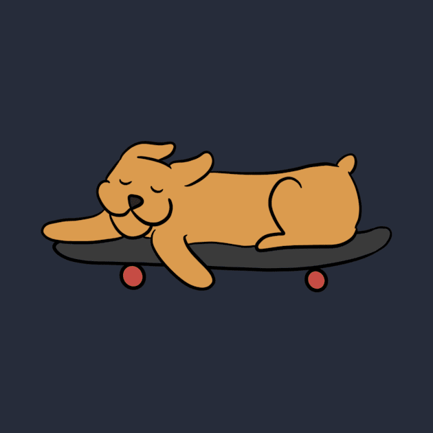 Sleepy skate dog by michudesigns