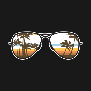 Tropical Sunset Sunglasses T-Shirt