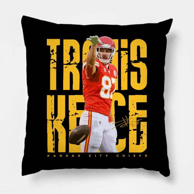 Travis Kelce Pillow by Juantamad