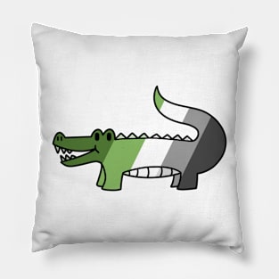 Aromantic Pride Gator Pillow