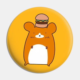 Hamburger Hamster Pin