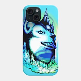 Husky Aurora Borealis Dream Phone Case