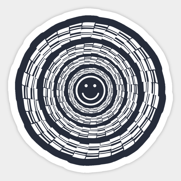 Trippy Smiley Face Trippy Smiley Face Sticker Teepublic Purepng is a free to use png gallery where you can download high quality transparent cc0 png images without any background. trippy smiley face