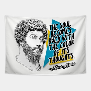 Marcus Aurelius Philosophy Quote Statement Typography Design Tapestry