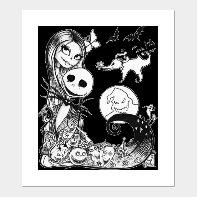 Jack And Sally S Nightmare Nightmare Before Christmas Zero Tim