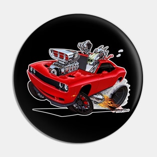 Dodge Challenger Hell Cat RED Pin