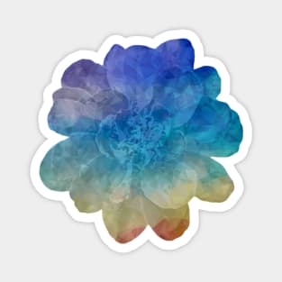 Rainbow crystal flower Magnet