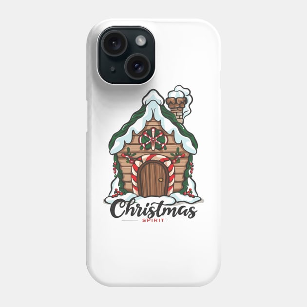 Christmas spirit Phone Case by Toonstruction