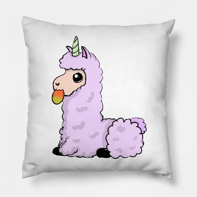 Alpacaa Nom- without words Pillow by Ghostly_Alpacaa