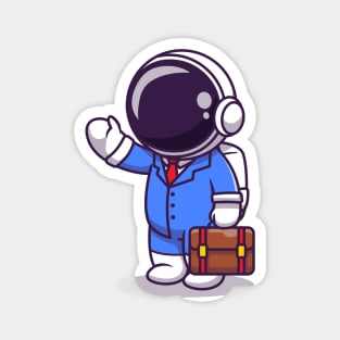 Cute Astronaut Businessman Magnet