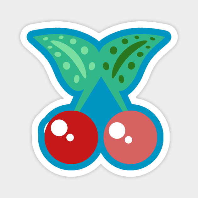 Stylized Cherry Magnet by saradaboru