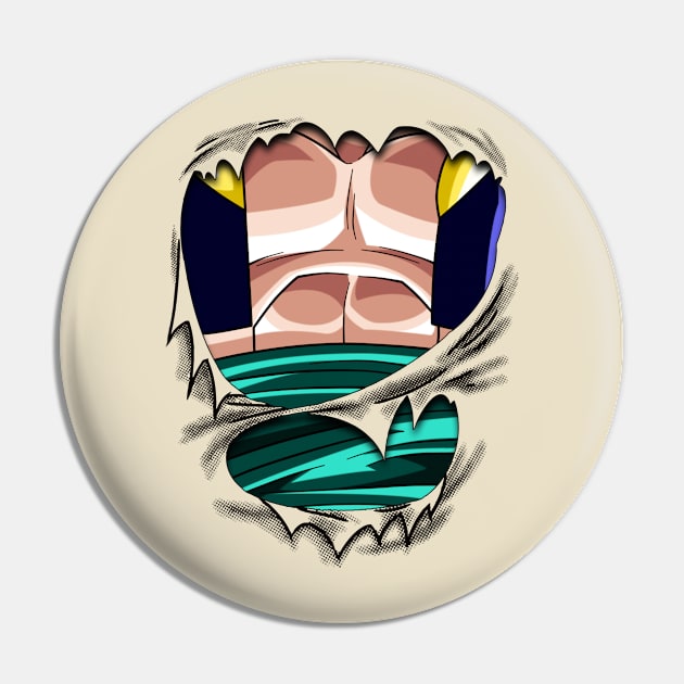 Gotenks Chest Dragon Ball Z And Super and Gt Pin by GeekCastle