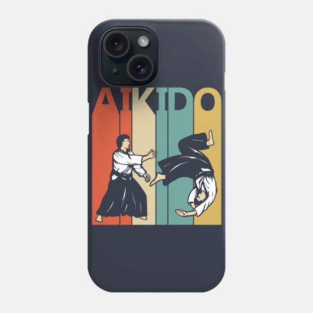 Vintage Aikido Martial Arts Phone Case by GWENT