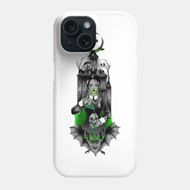 wednesday addams Phone Case by StevenBag