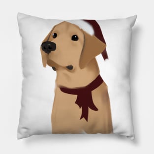 Cute Labrador Retriever Drawing Pillow