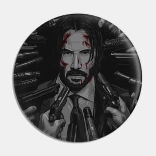 John Wick Vector art Pin