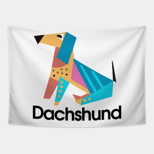 Dachshund Retro Minimalistic Dog Owner Wiener Dog Funny Tapestry