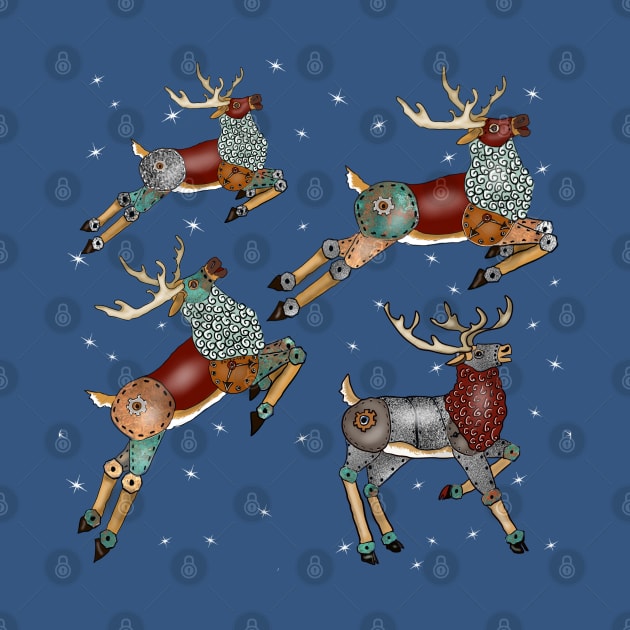 Steampunk Reindeer by Salzanos