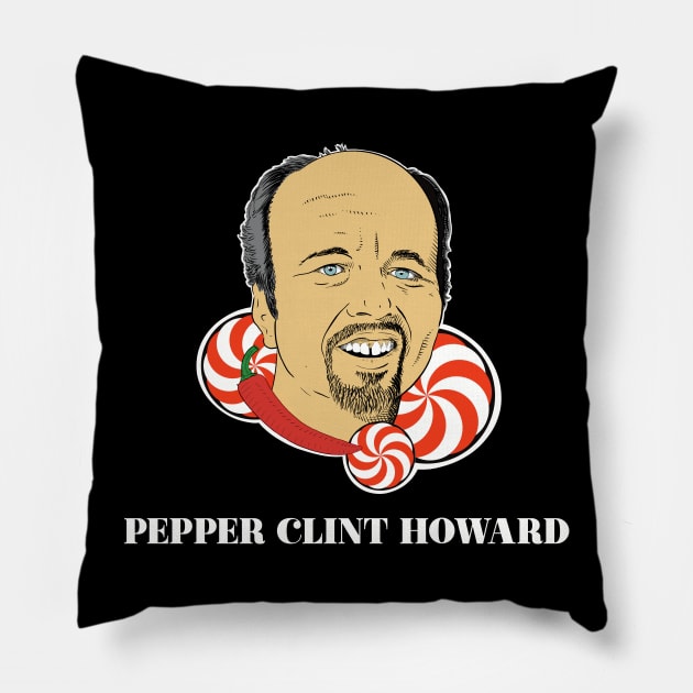 Pepper Clint Howard Pillow by @johnnehill