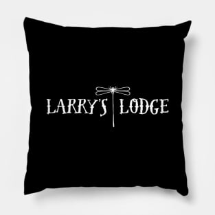 Larry's Lodge - Dragon Fly White Pillow