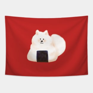 Rice Cake Samoyed Dog Tapestry