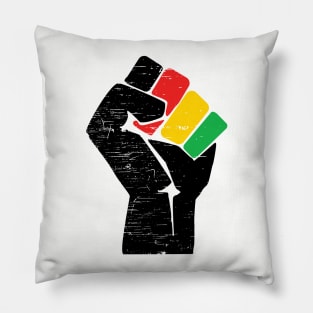 Black History Month Black Pride Distressed Design Pillow