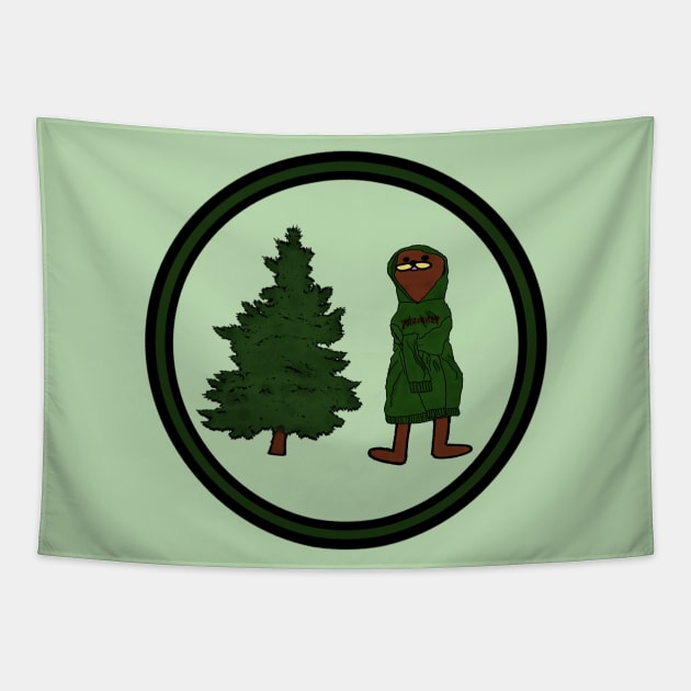 Pine Tree Gondola Tapestry by SenecaReads