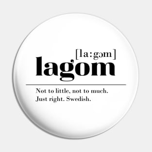 Lagom swedish word definition Pin