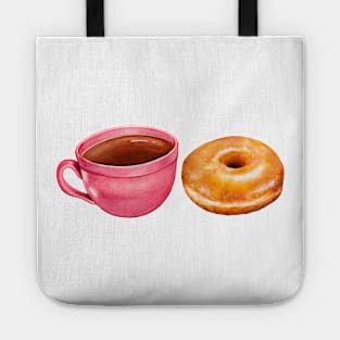 Coffee & Glazed Donut Tote