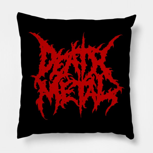 Death Metal Pillow by Mr. Grimskar's Art