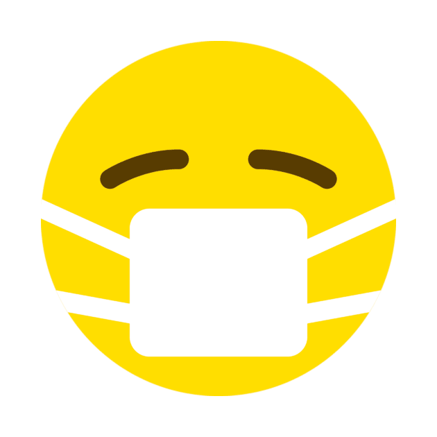 funny emoji face mask by JB's Design Store