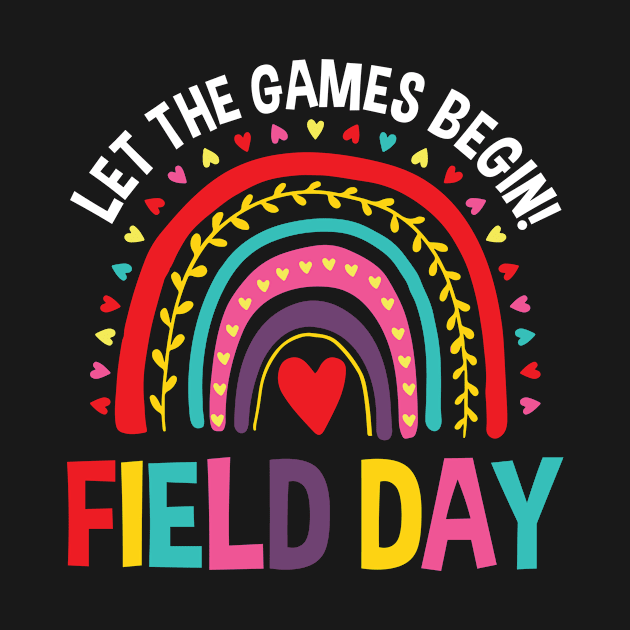 Field Day Let The Games Begin Colors Rainbow Girls Teachers by JoanaArtStore