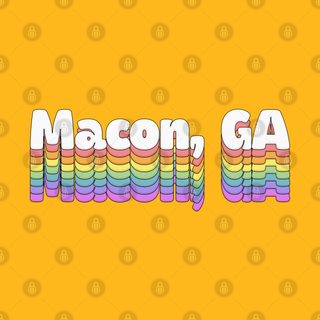 Macon, GA //\\// Retro Typography Design by DankFutura