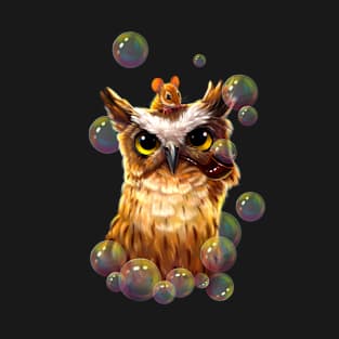 Owl and mouse. T-Shirt