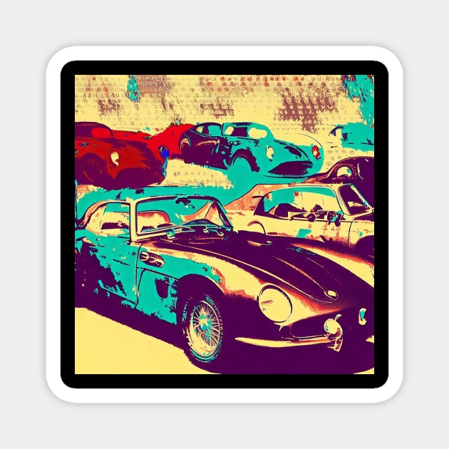 Classic Italian Race Day Magnet by Stupid Coffee Designs