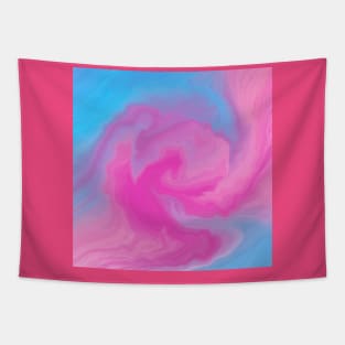 Cotton Candy Swirl Abstract Tapestry