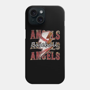 Graphic Baseball Angels Proud Name Team Vintage Phone Case