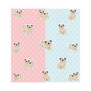 Cute Pug Lover Design T-Shirt