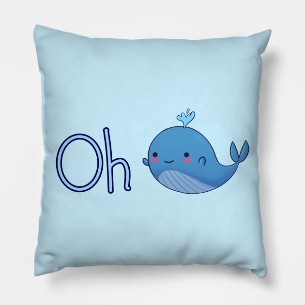 Oh Whale Pillow by ColonelBaconBits