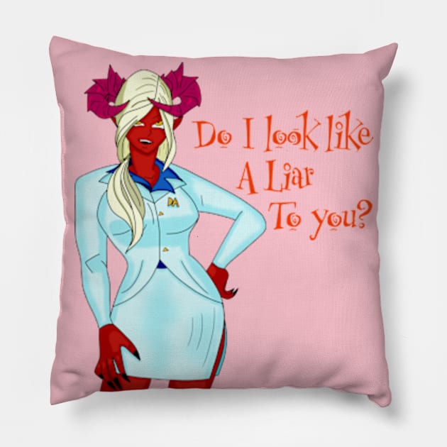 The Devil's Advocate (Professor Minty font) Pillow by CFD