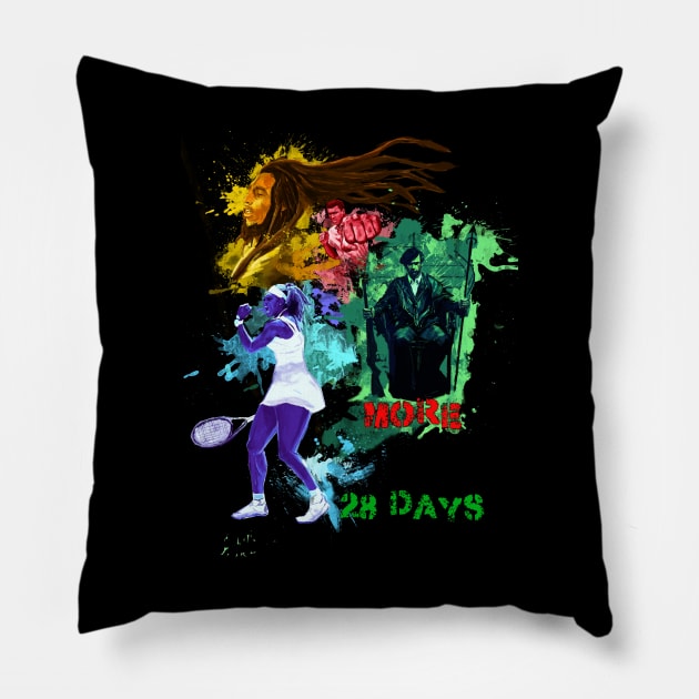 Black History Icons Pillow by Art Of Lunatik