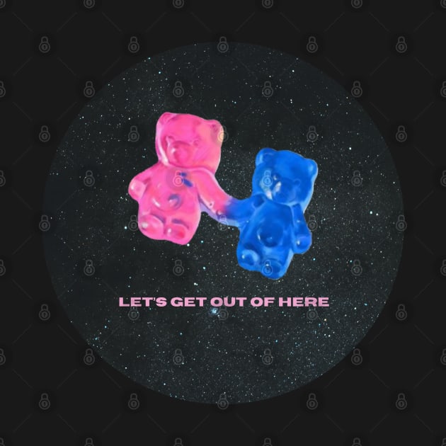 let’s get out of here (circle version) by CaityRoseArt