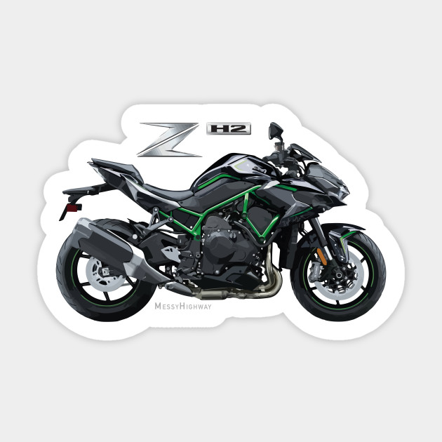 Kawasaki Ninja Z H2 20 Black Sl Kawasaki Aufkleber Teepublic De