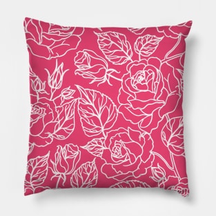 Flower rose design style Pillow