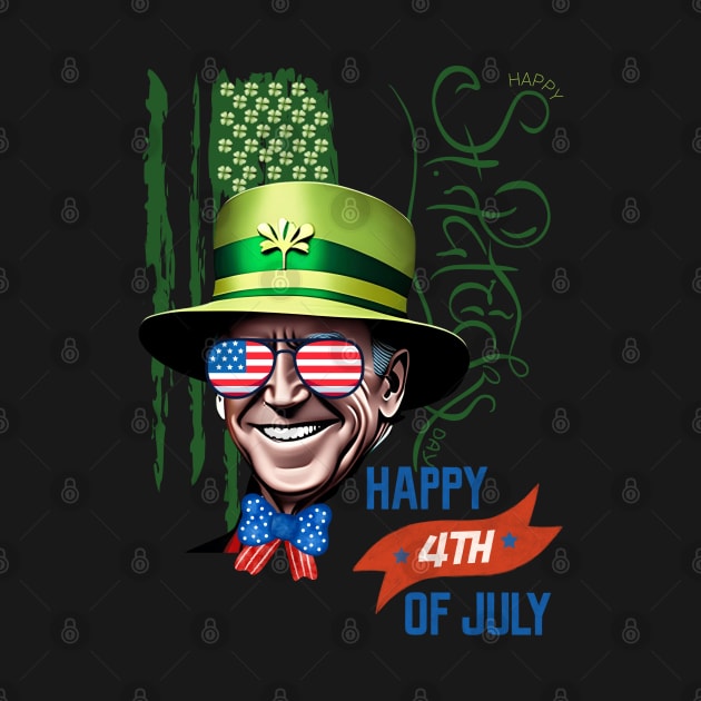 Happy 4th Of July Joe Biden St Patricks Day Leprechaun Hat by Adam4you