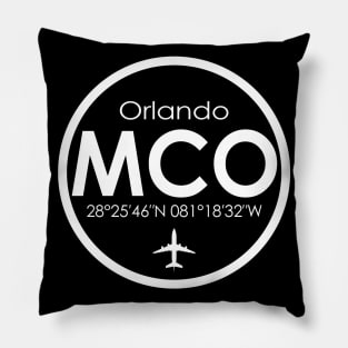 MCO, Orlando International Airport Pillow