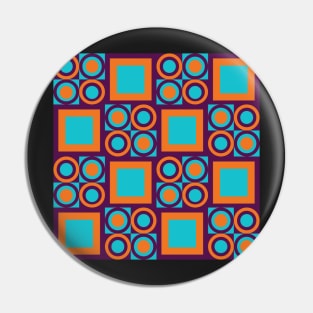 retro seventies geometrical pattern Pin