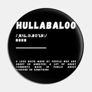 Word Hullabaloo Pin